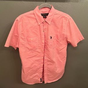 U.S. Polo Assn. Salmon Button Up